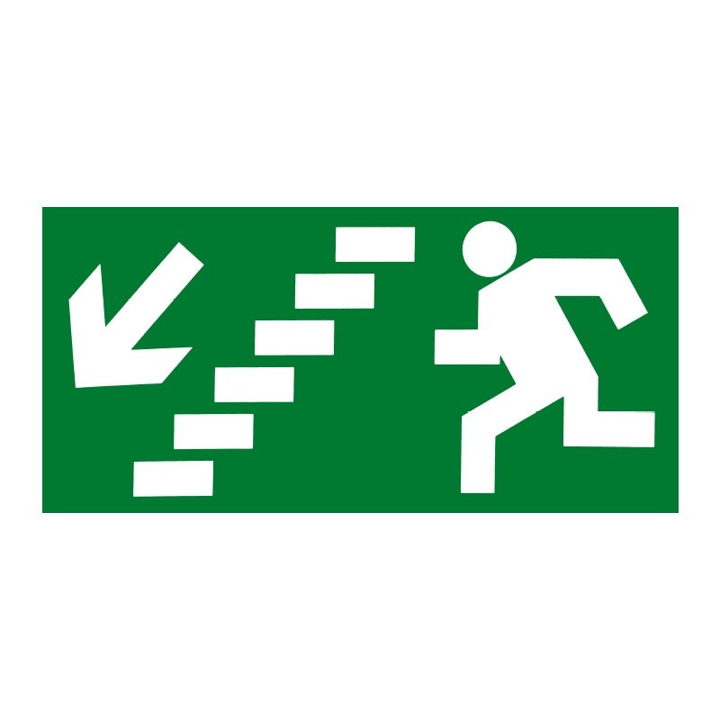 Plaque Escaliers (Descendre) - GPSMI Plaque Escaliers (Descendre) - GPSMI – Image 1