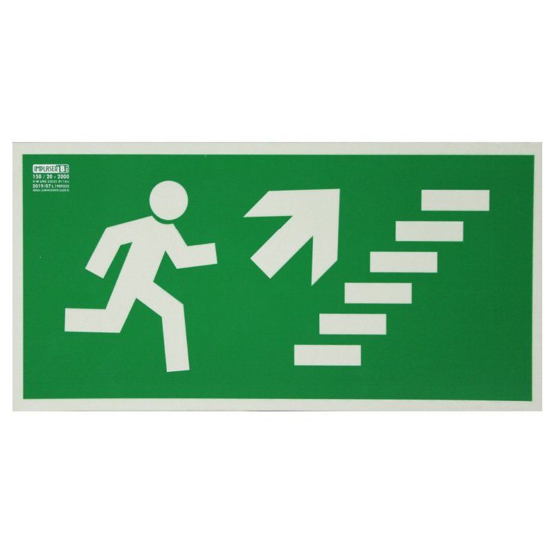 Plaque Escaliers (Monter) - GPSMI Plaque Escaliers (Monter) - GPSMI – Image 1