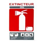 Plaque Extincteur Co2 - GPSMI