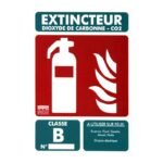 Plaque Extincteur Co2 - GPSMI