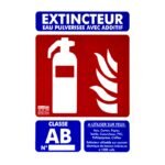 Plaque Extincteur Eau - GPSMI