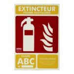 Plaque Extincteur Poudre - GPSMI