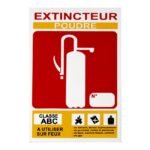 Plaque Extincteur Poudre - GPSMI