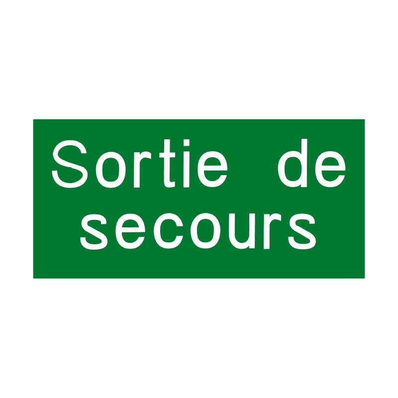 Plaque Sortie de Secours - GPSMI Plaque Sortie de Secours - GPSMI – Image 1